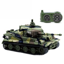 1:72 Radio Remote Control Mini Rc German Tiger I Panzer Tank with Sound Toy Gift