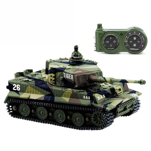 1:72 RC Tank Remote Control Tank Army Toy RC Tiger Tank Military Toy for Kids US - Picture 2 of 13