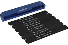 Hosco Compact Black Electric Guitar 009-042 Nut File Set w/ Aluminum Holder