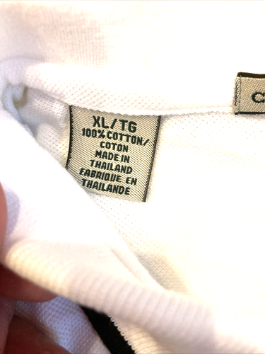 GE Polo Shirt Mens XL White Retail Sales Finance Cutter Buck Flag Logo New Tag - Picture 6 of 14