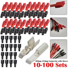 10-100 Sets 30/45Amp Connector with Sleeve Power Connector Quick Disconnect Lot