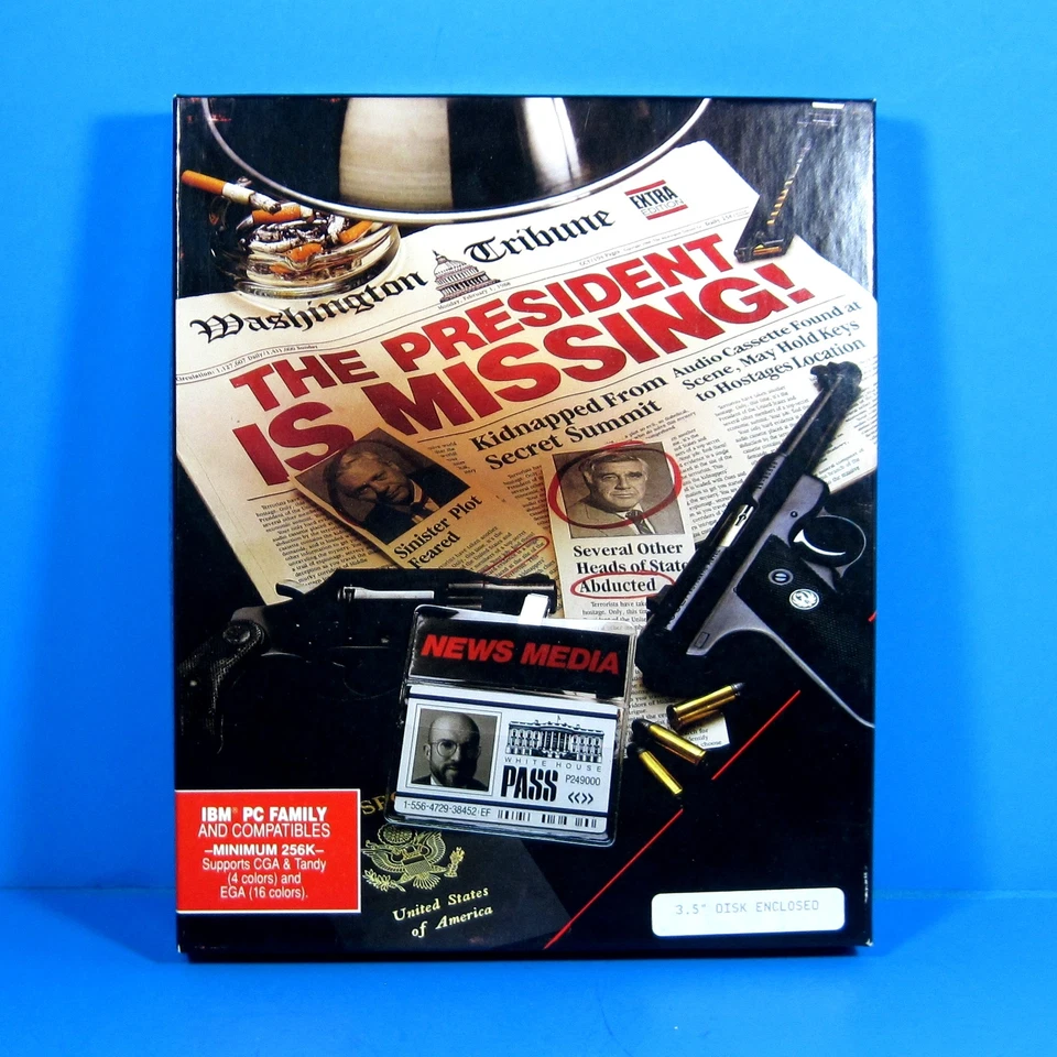 The President Is Missing pc game 3.5" disk - Image 2 of 4