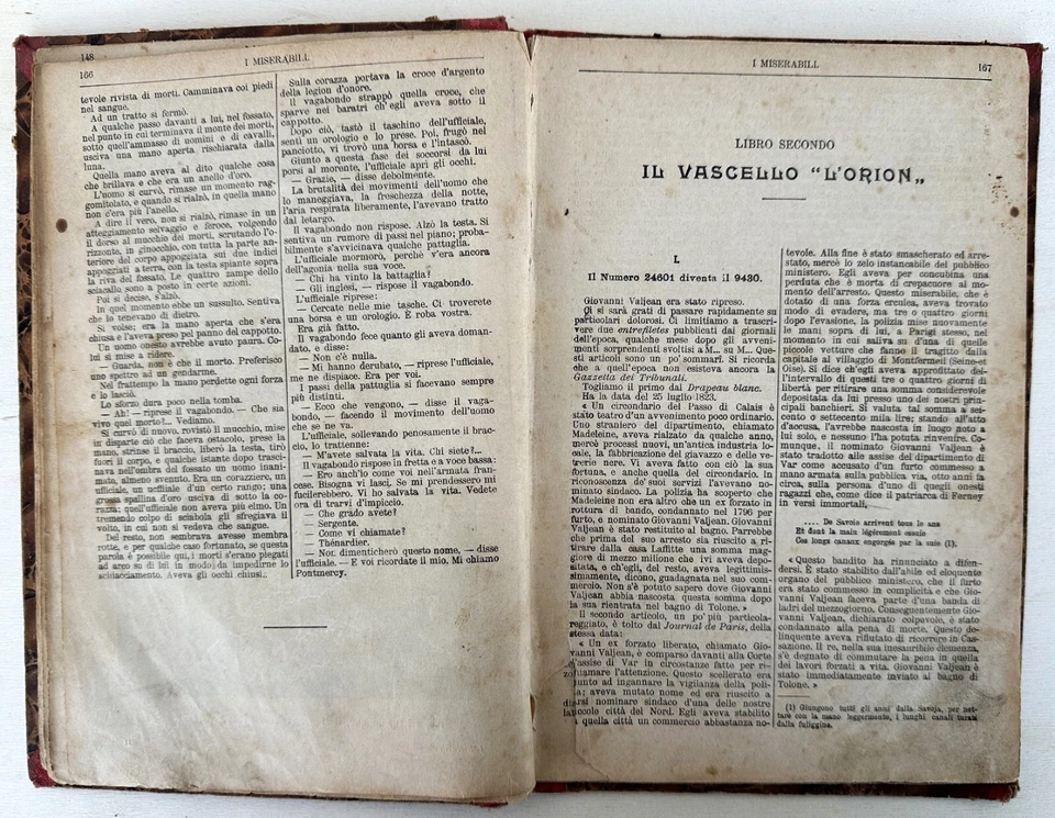 "I MISERABILI"  COSETTA  PARTE SECONDA 1862 VICTOR HUGO - Immagine 2 di 4