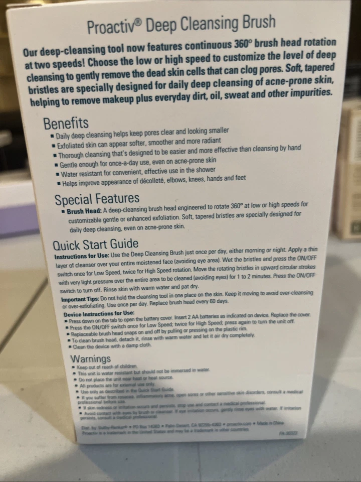 Proactiv Deep Cleansing Brush 360 Degree Facial Exfoliating Tool - New in box - Image 2 of 4