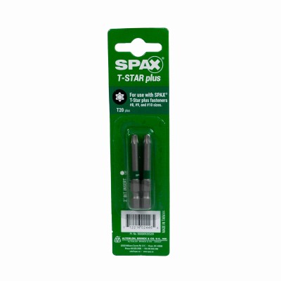 T20x2'' Screwdriver Drill Bit Torx T-Star Plus Drive Head (2 EA) - 5000009285209
