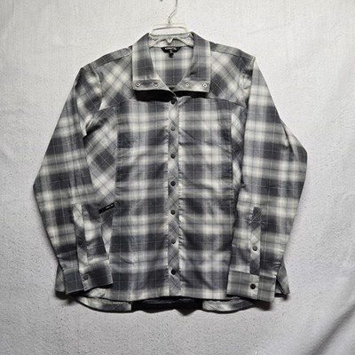 kerrits shirt plaid gray size XL