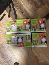 10x Luceco GU10 Fire Rated Downlights Fixed Chrome White Twist Lock GU10 LED