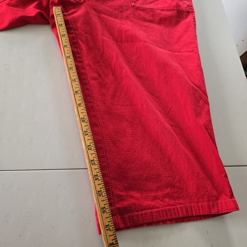 Christopher & Banks Capri Pants Size 14 Red Stretch Pockets Coastal Nautical - Picture 10 of 12