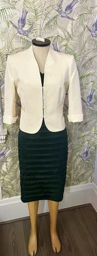 Phase Eight Outfit für die Brautmutter Größe 14 dunkelgrün & creme kostet 250 £