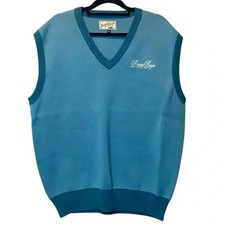 Bogey Boys Sweater Vest NEW XXL Blue Grandpa Macklemore Golf V-Neck Sleeveless
