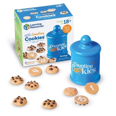 Learning Resources Smart Counting Cookies - Chocolate 11 Pieces, Light Brown