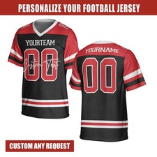 Custom Football Jersey Shirt With Name, Personalized Two Color Football Team Uni