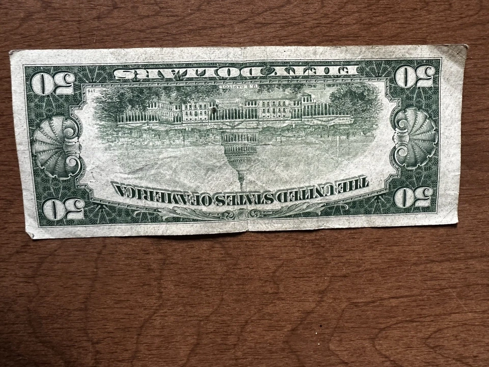 1950 E $50 Dollar Federal reserve STAR note Chicago G01411175* - Image 2 of 3