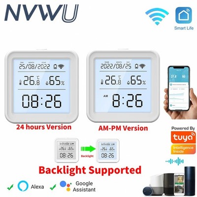 Tuya WIFI Temperature Humidity Sensor Hygrometer Thermometer Smart Home