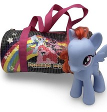 My Little Pony 2015 Rainbow Dash 8  Figure  Dream Big Sequin Duffle Bag MLP