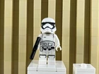 First Order Stormtrooper (Black Head) Star Wars Mini / LEGO - Toy Figure LOOSE