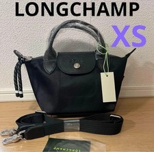 Longchamp Le Pliage Energy XS Shoulder Tote Bag 2Way Bag Outlet New Black/Navy