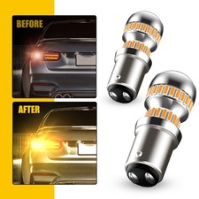 BAY15D PY21W 1157 Led Car Reverse Amber Indicator Fog Rear Brake Light Bulbs 12v