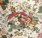 Waverly Heirloom Documents Cotton Drapery Decor Fabric Floral Bird PIece #16