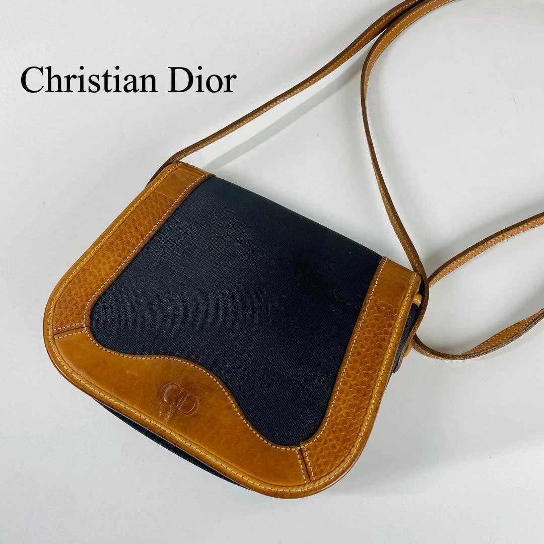 Sac bandoulière Christian Dior vintage pvc noir