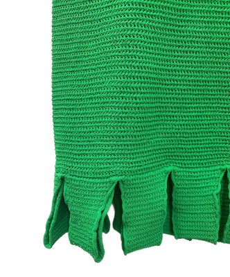 ワンピース BOTTEGA VENETA Grass Green Stretch Cotton Blend Mini Dress BOTTEGA VENETA/ Grass green stretch cotton blend mini dress