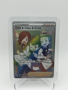 Chili & Cilan & Cress - 273/264 - Pokemon Fusion Strike Sword Shield Secret NM