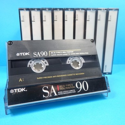   10x TDK SA 90 * IEC II Type 2 * Tapes Cassettes Kassetten кассеты * 1990