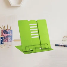 Small Desk Book Stand Metal Reading Rest Book Holder Adjustable Cookbook Documen