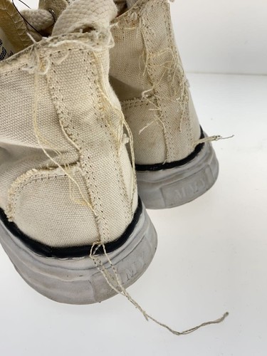 MIHARA YASUHIRO HIGH TOP SNEAKERS 37 White Used - Picture 8 of 9