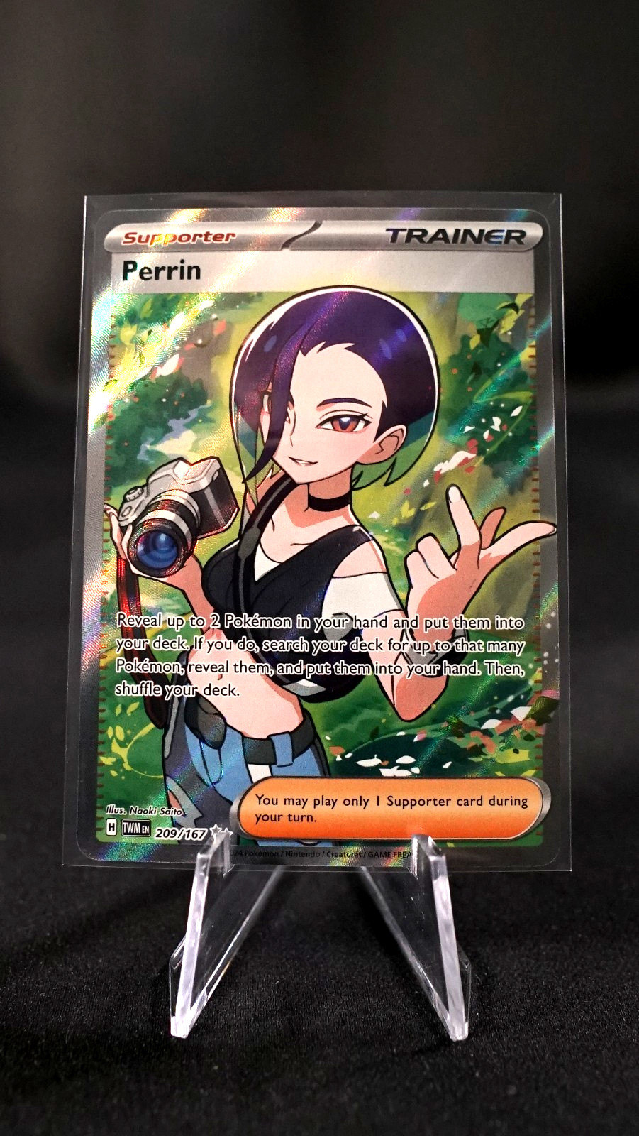 Pokemon Perrin 209/167 Sv06: Twilight Masquerade Holo NM