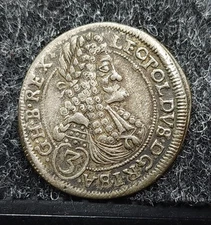1697 CH Austria 3 Kreuzer Leopold I