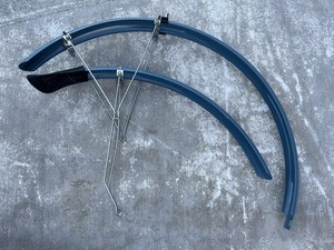 SKS Germany B45 700C Plastic Disc Brake Fender Set | 45 mm / Ice Blue / VGC