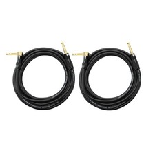 Audio2000's C26025P2 25 Ft 1/4" TRS Right Angle to 1/4" TRS Cable 2 Pack