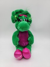 Vintage 1992 Golden Bear Baby Bop Plush Stuffed Toy Green Barney  Friends