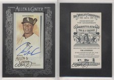 2020 Topps Allen & Ginter's Mini Baseball Black Framed /25 Tim Anderson Auto