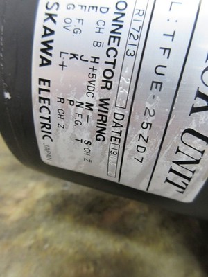 *SPECIAL PRICE* YASKAWA SERVO MINERTIA MOTOR ENCODER  TFUE-25ZD7
