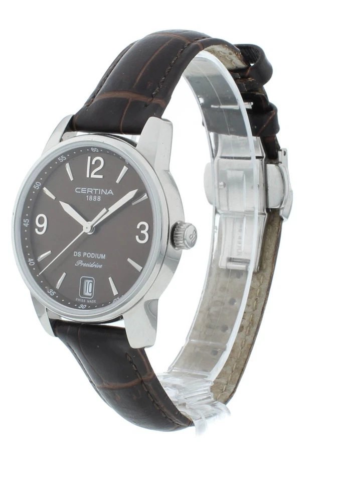 Certina DS Podium 32mm Quartz Brown Dial Ladies Watch C034.210.16.297.00 - Image 3 of 4