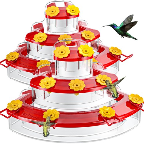 Window Hummingbird Feeders, 2 Pack Cake Design Hummingbird Feeder for Window ...