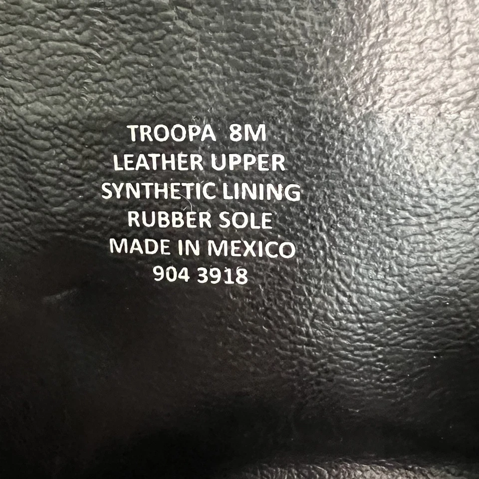 Steve Madden Troopa черный кожаный боя ботинки размер 8 на шнуровке очень хороший - Изображение 3 из 4