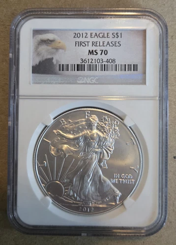 2012 Silver American Eagle - MS-70 NGC - First Releases