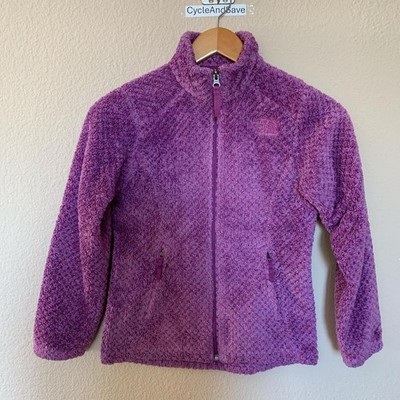 The North Face Cozy Purple Fleece Jacket for Girls - Size M (10)