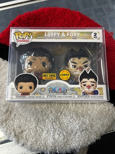 Funko Pop! One Piece - Luffy And Foxy Chase paquete de 2 HotTopic exclusivo con protector