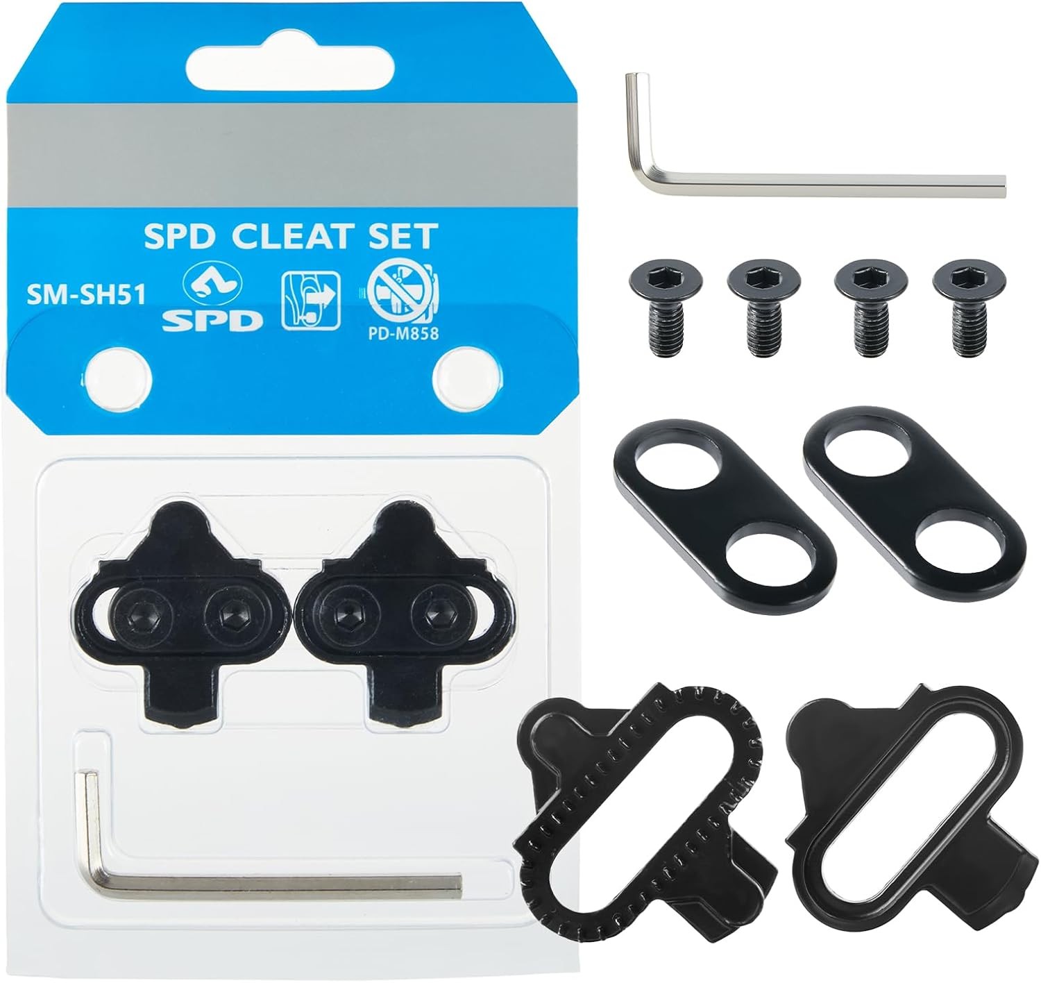 Shimano SPD SM-SH51 Single-Directional Release Cleats w/o Cleat Plate Nuts
