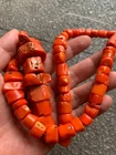 Wonderful Tibetan Red Coral Large Beads Short Necklace