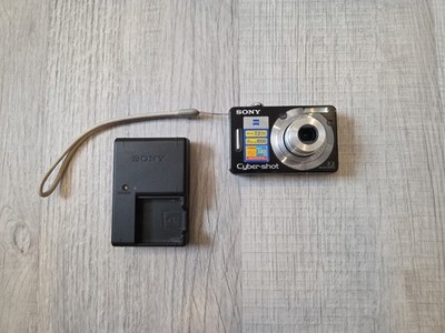 Sony Cyber-shot DSC-W55 16.1MP Digital Camera Black w/ Battery And Charger 