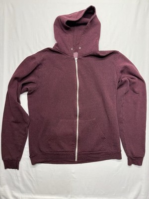 American Apparel Hoodie Xl Burgundy Made In Downtown LA! Clean