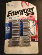 16 Pack 123 Energizer LITHIUM Longest Lasting Battery Leak Proof Exp2035