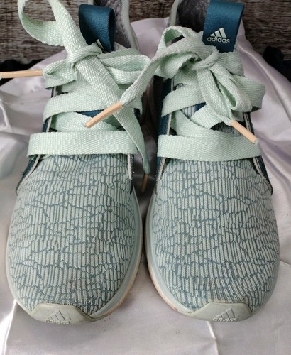 Adidas Shoes EdgeLux Bounce Running Sneakers Green Round Toe #114343053 Size 7.5 - Picture 7 of 11