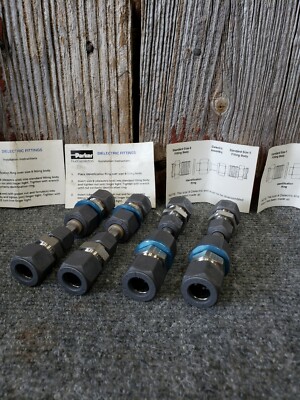 1/2'' Tube x 1/2'' Tube  Compression SS Dielectric Adapter Tubing Fitting Parker 