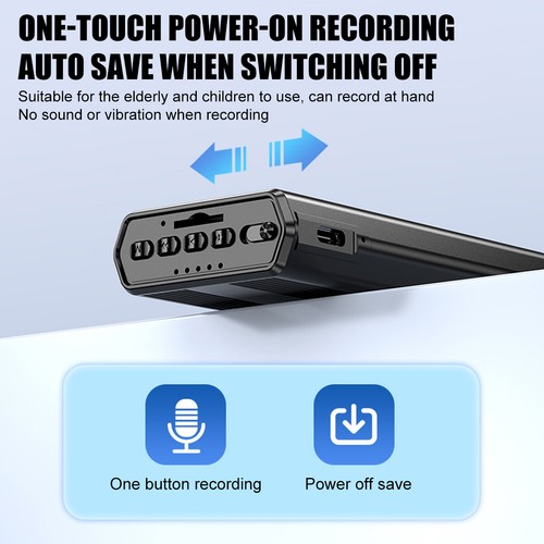 500Hrs Mini Spy Voice Activated Recorder Digital Audio Magnetic 32GB MP3 Player - Picture 7 of 12